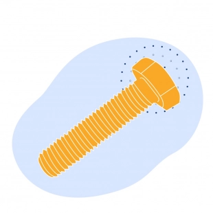 Болт шестигранный с фланцем 30ХГСА М20x65 мм DIN 6921
