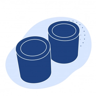Капролоновая втулка 240х1400 мм серая ПА 6-МГ