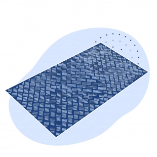 Лист нержавеющий рифленый Дуэт 5х1250х2500 мм AISI 321