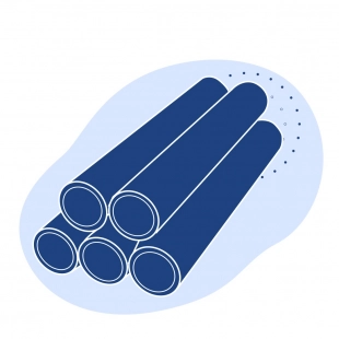 Труба стальная электросварная прямошовная 2820x46 мм Ст20