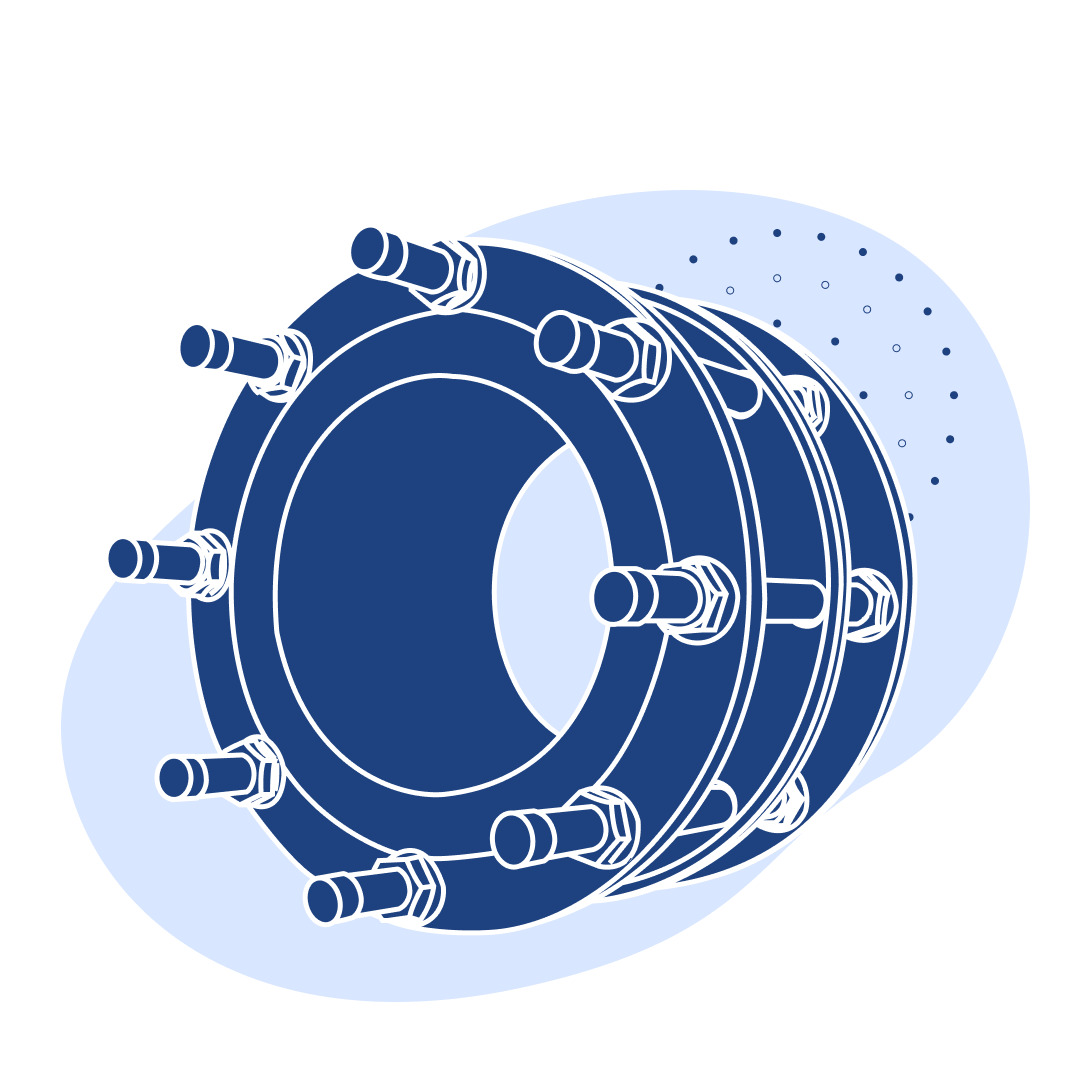 Демонтажная вставка чугунная Ду 125 мм